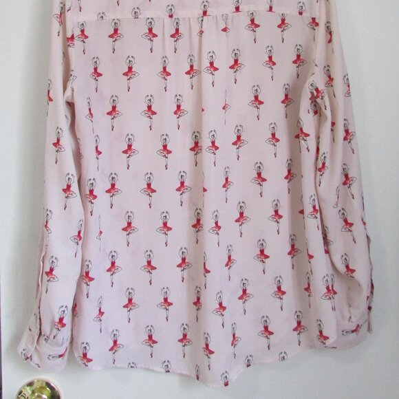 SOHO Jeans Ballerina Print Blouse - Picture 5 of 5